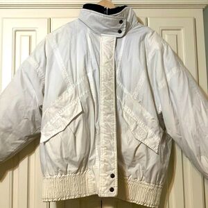 Vintage London Fog Zip Up Lined Bomber Jacket Size Large